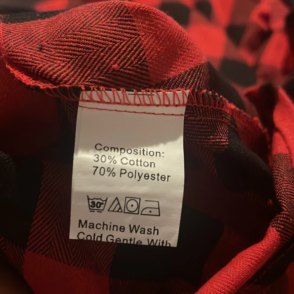 2 XL Shein Black & Red Plaid Hello Kitty Dress - Picture 15 of 16